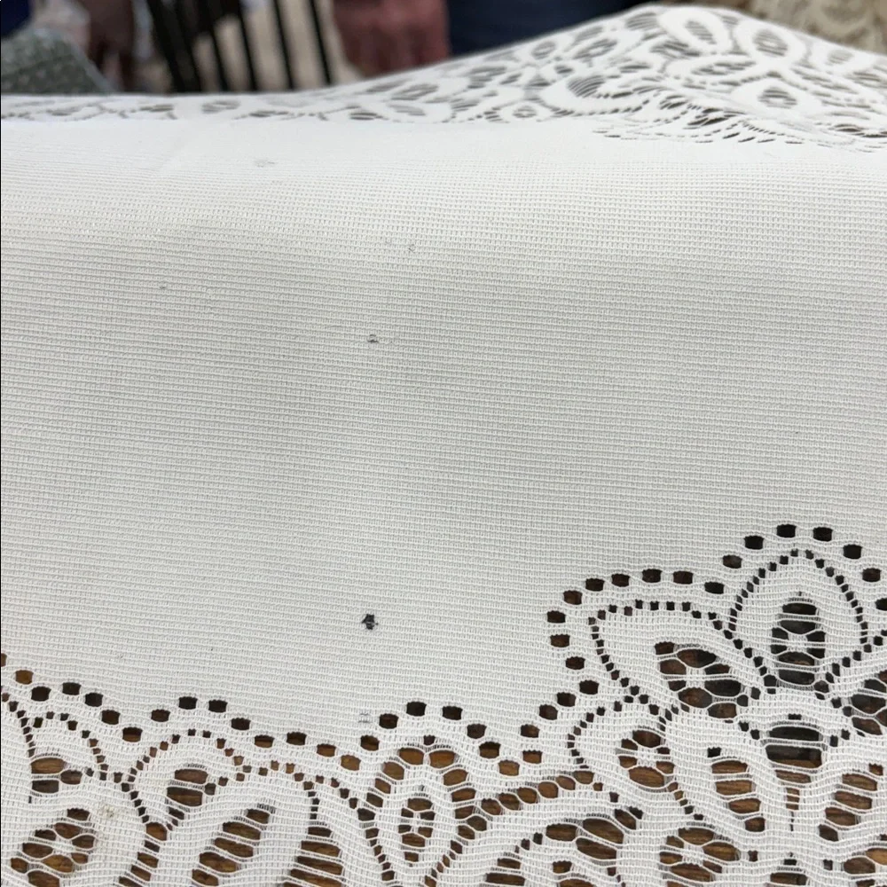 Elegant White Lace Table Runner